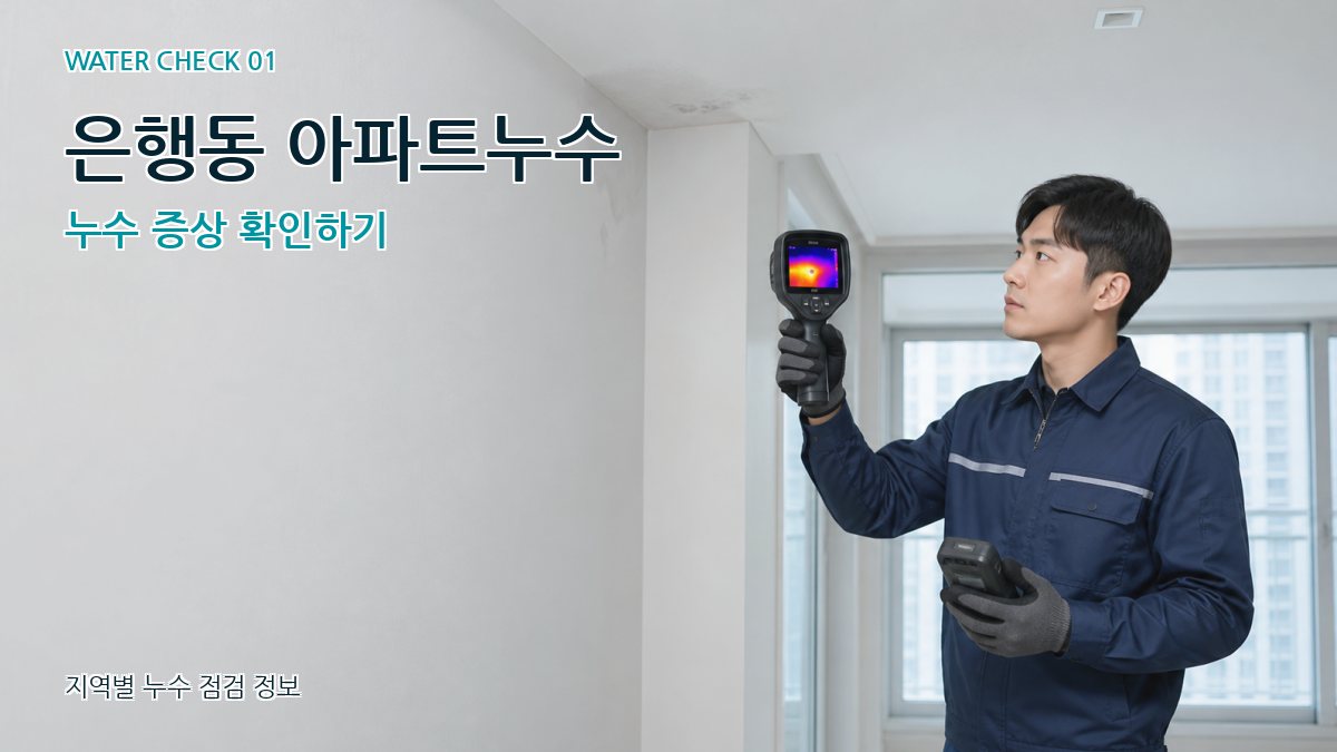 은행동 아파트누수 누수탐지 이미지