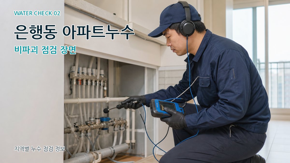 은행동 화장실누수 누수탐지 이미지