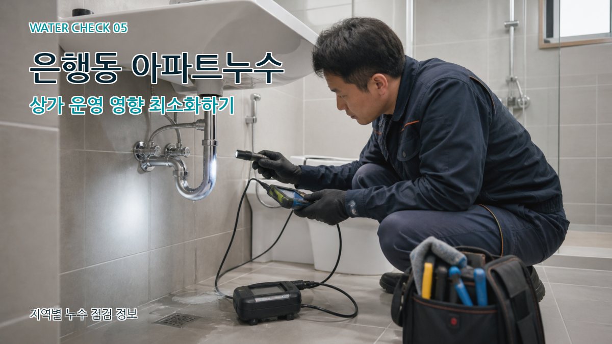 은행동 누수공사 누수탐지 이미지