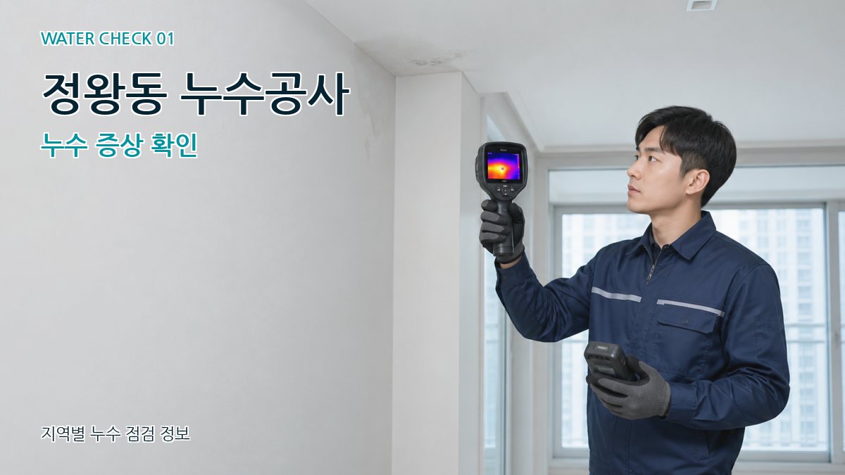 정왕동 아파트누수 누수탐지 이미지