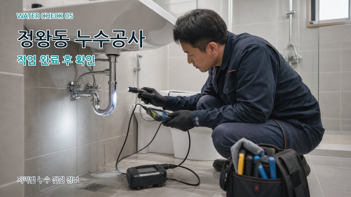 정왕동 누수공사 누수탐지 이미지