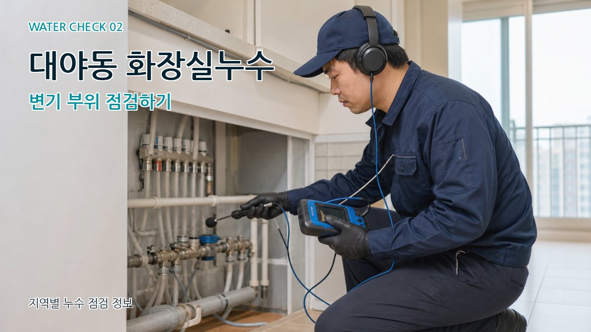 대야동 화장실누수 누수탐지 이미지