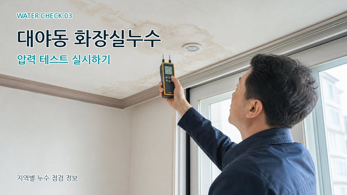 대야동 천장누수 누수탐지 이미지