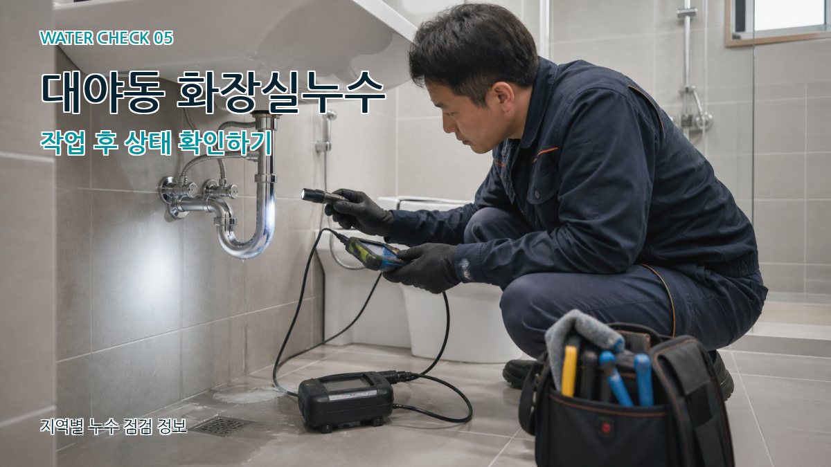 대야동 누수공사 누수탐지 이미지