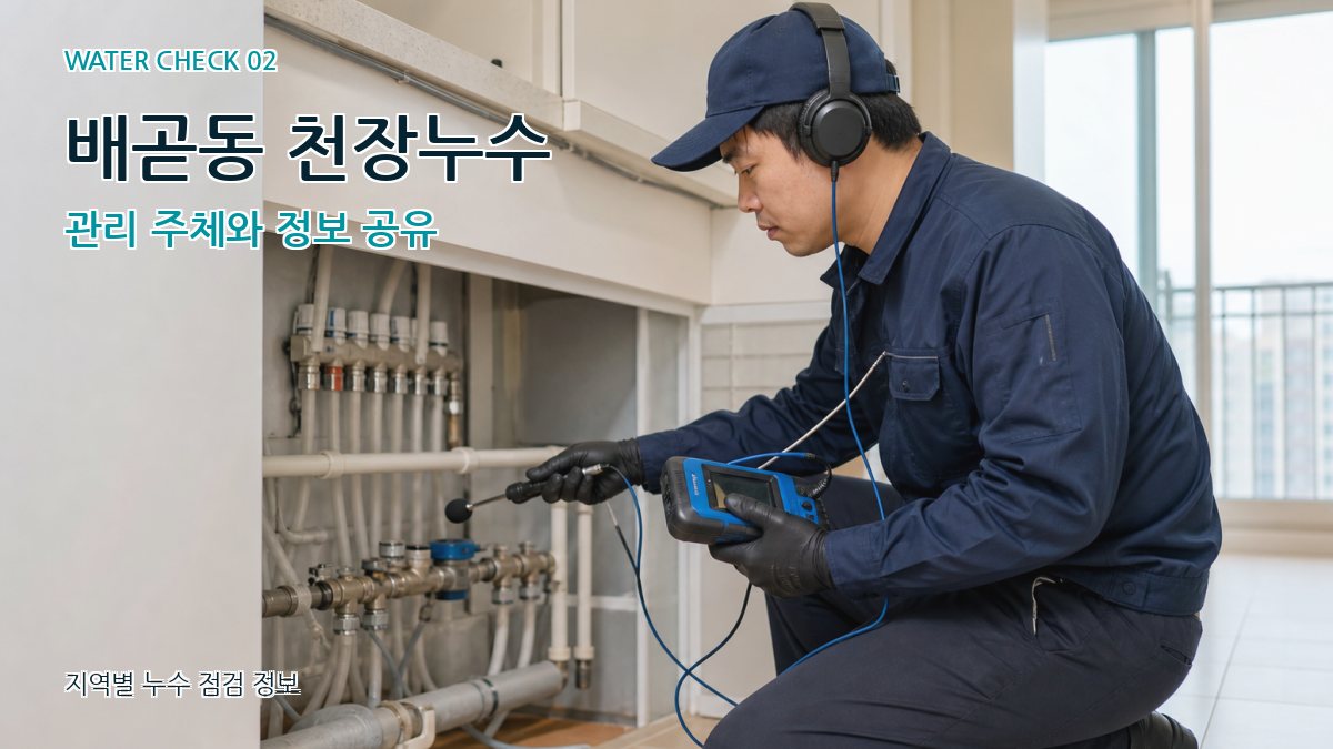 배곧동 화장실누수 누수탐지 이미지