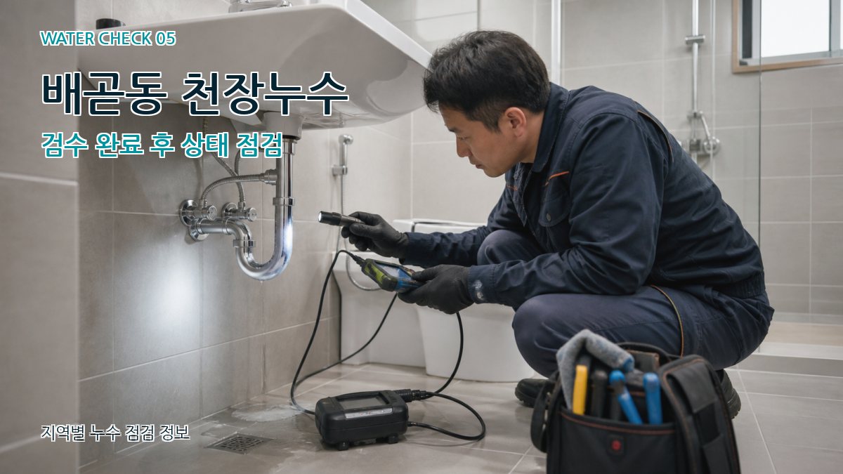 배곧동 누수공사 누수탐지 이미지