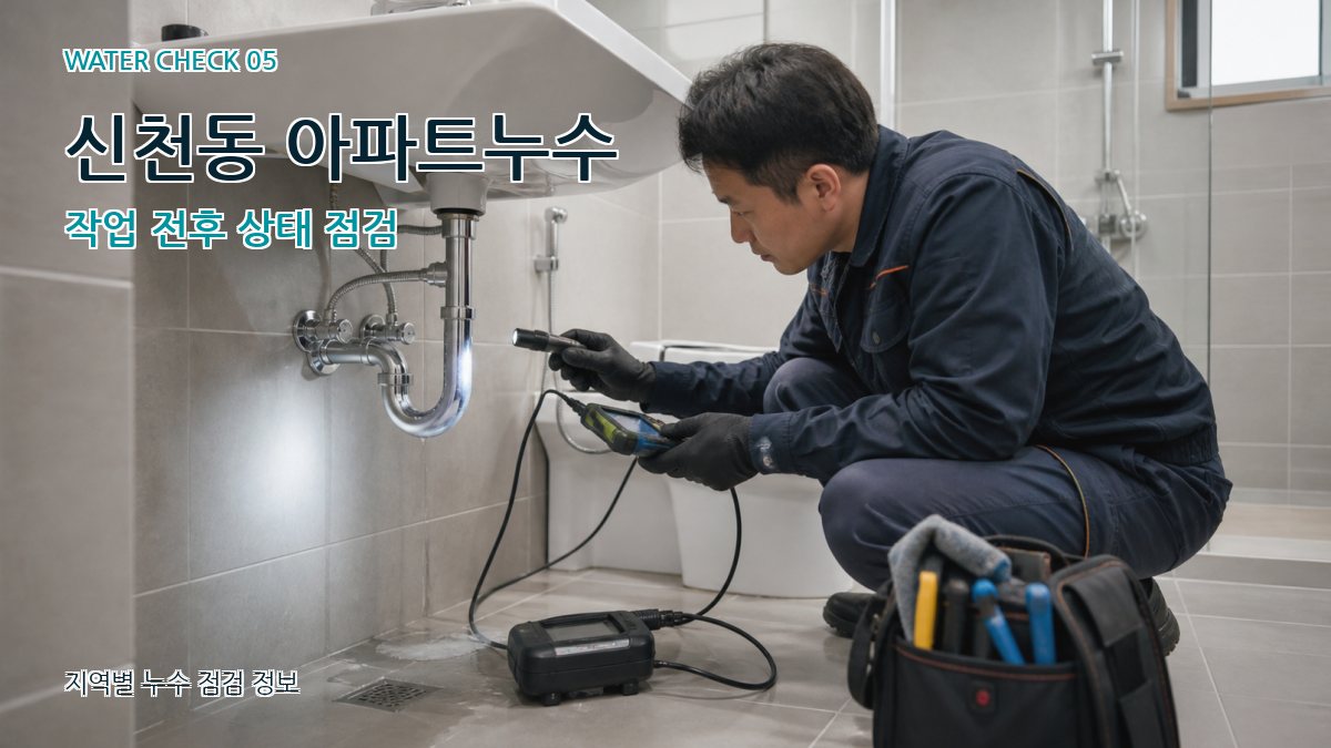신천동 누수공사 누수탐지 이미지
