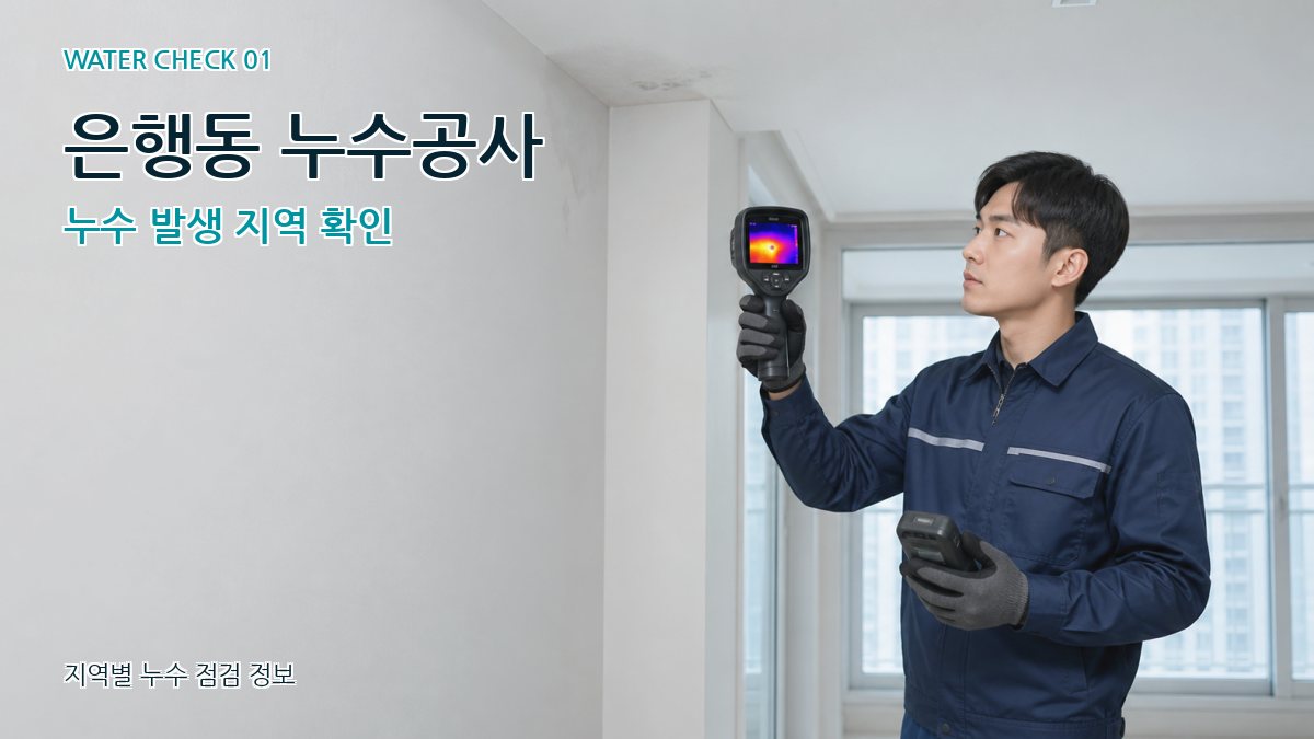은행동 아파트누수 누수탐지 이미지
