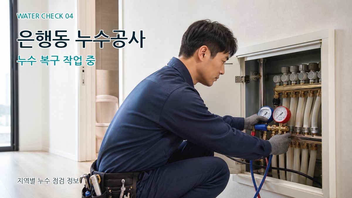 은행동 누수탐지 누수탐지 이미지