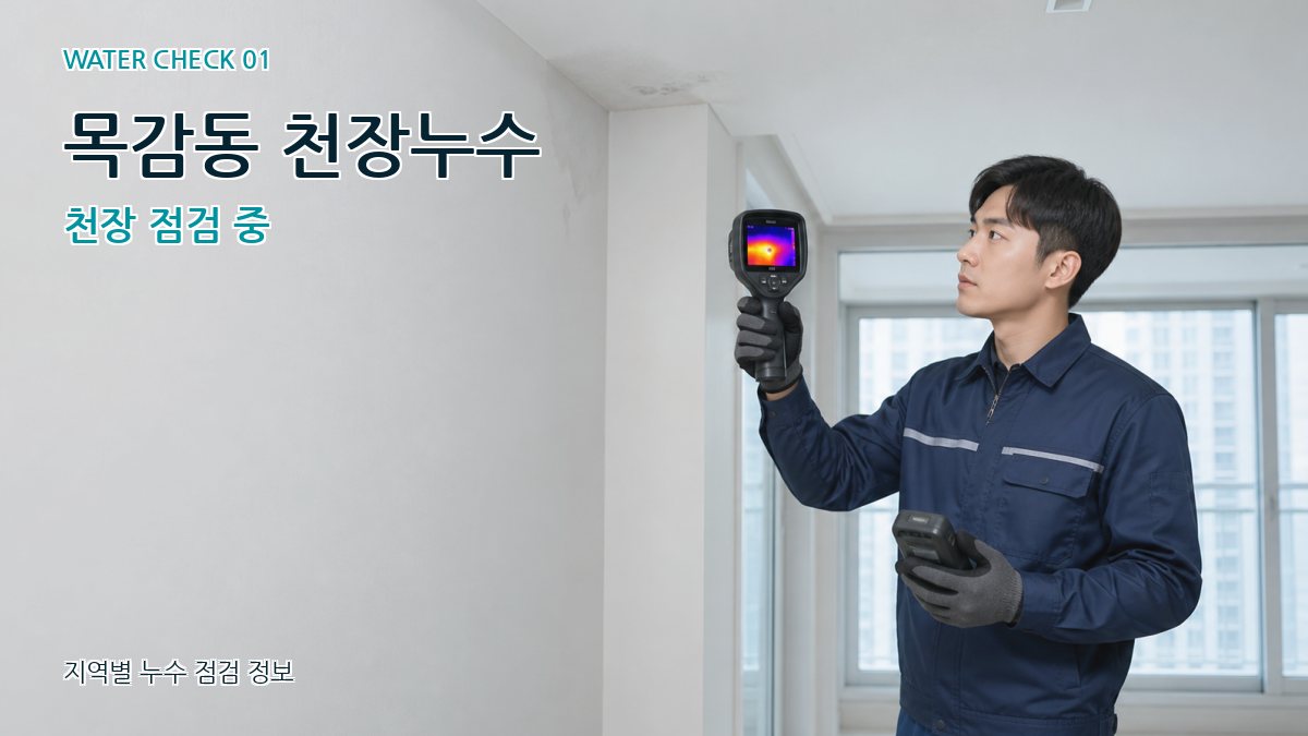 목감동 아파트누수 누수탐지 이미지