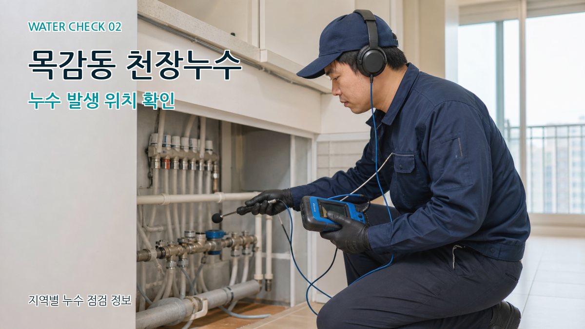 목감동 화장실누수 누수탐지 이미지