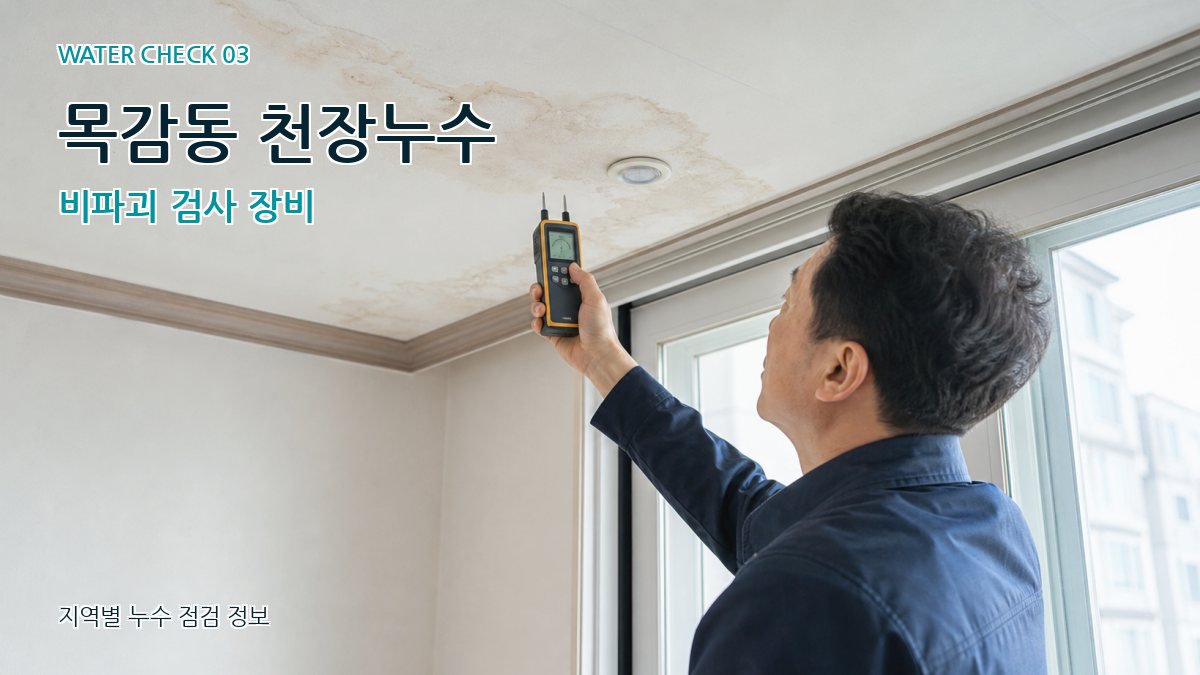 목감동 천장누수 누수탐지 이미지