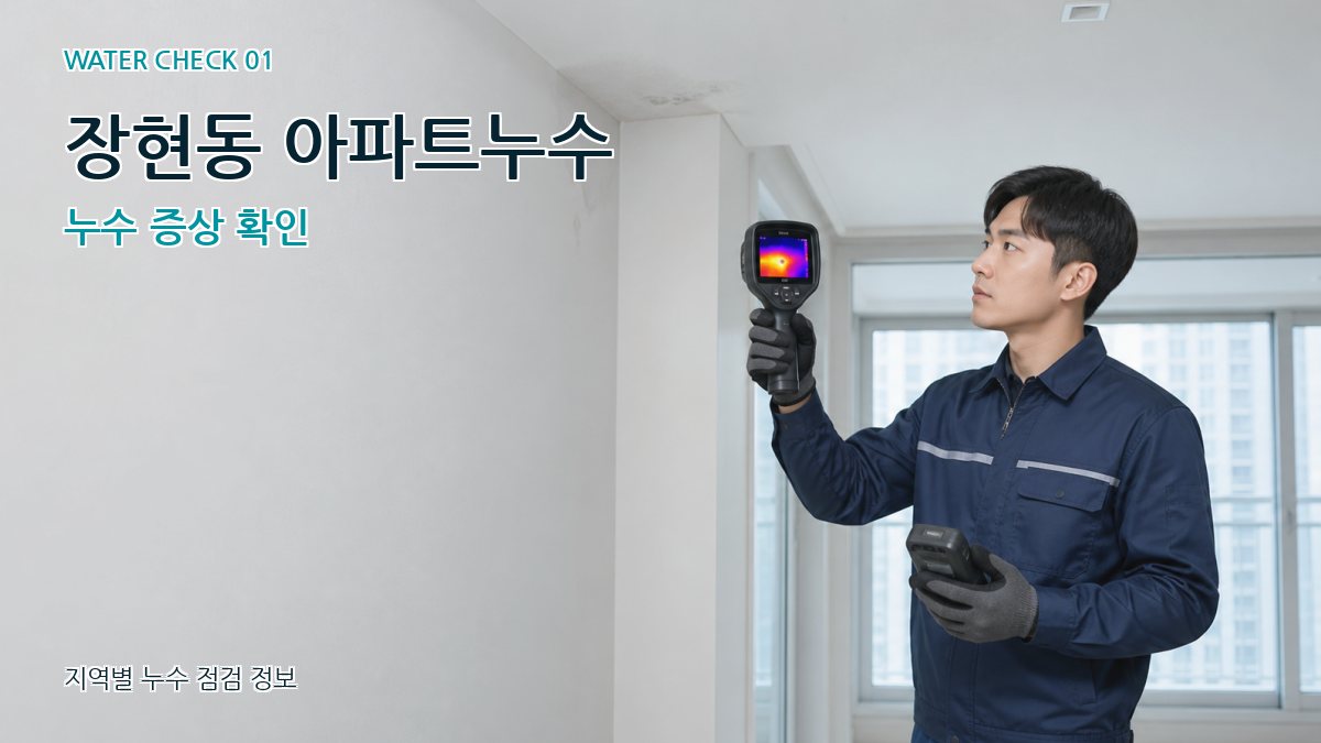 장현동 아파트누수 누수탐지 이미지