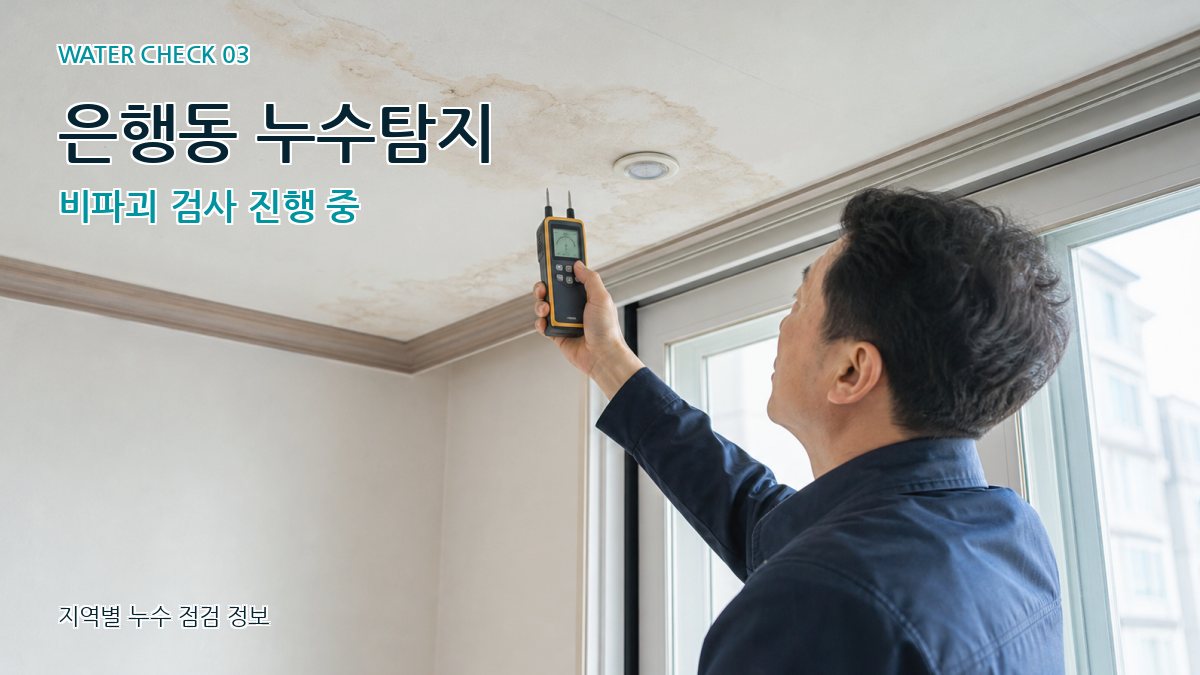 은행동 천장누수 누수탐지 이미지