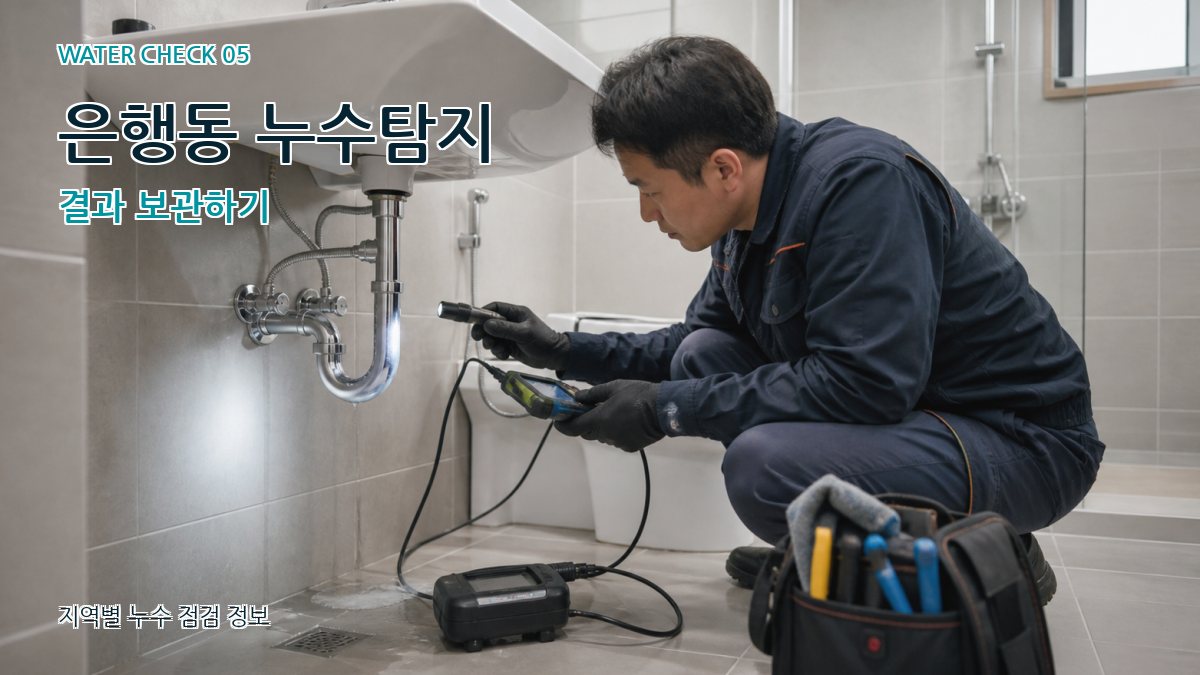은행동 누수공사 누수탐지 이미지