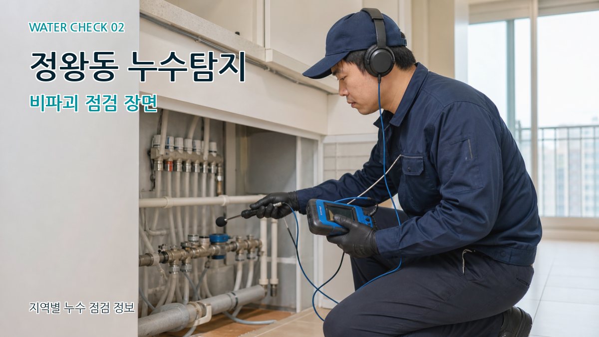 정왕동 누수탐지 비파괴 점검 장면