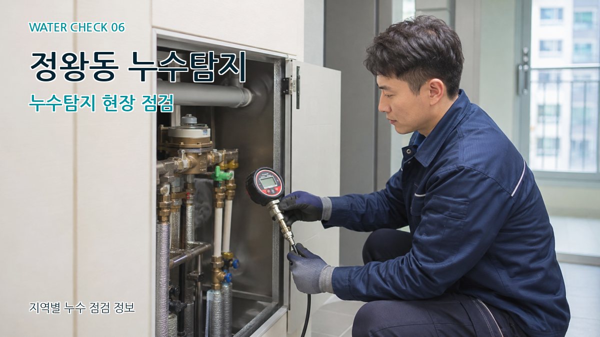 정왕동 누수탐지 누수탐지 현장 점검