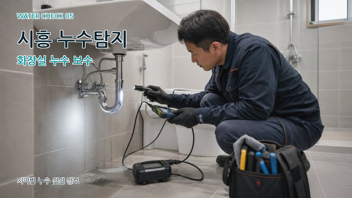 능곡동 누수공사 누수탐지 이미지
