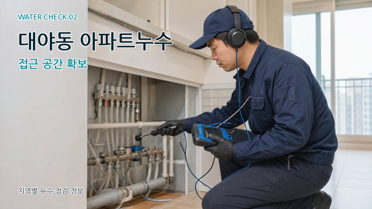 대야동 화장실누수 누수탐지 이미지