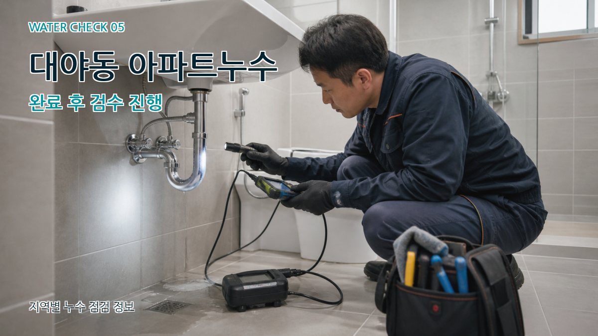 대야동 누수공사 누수탐지 이미지
