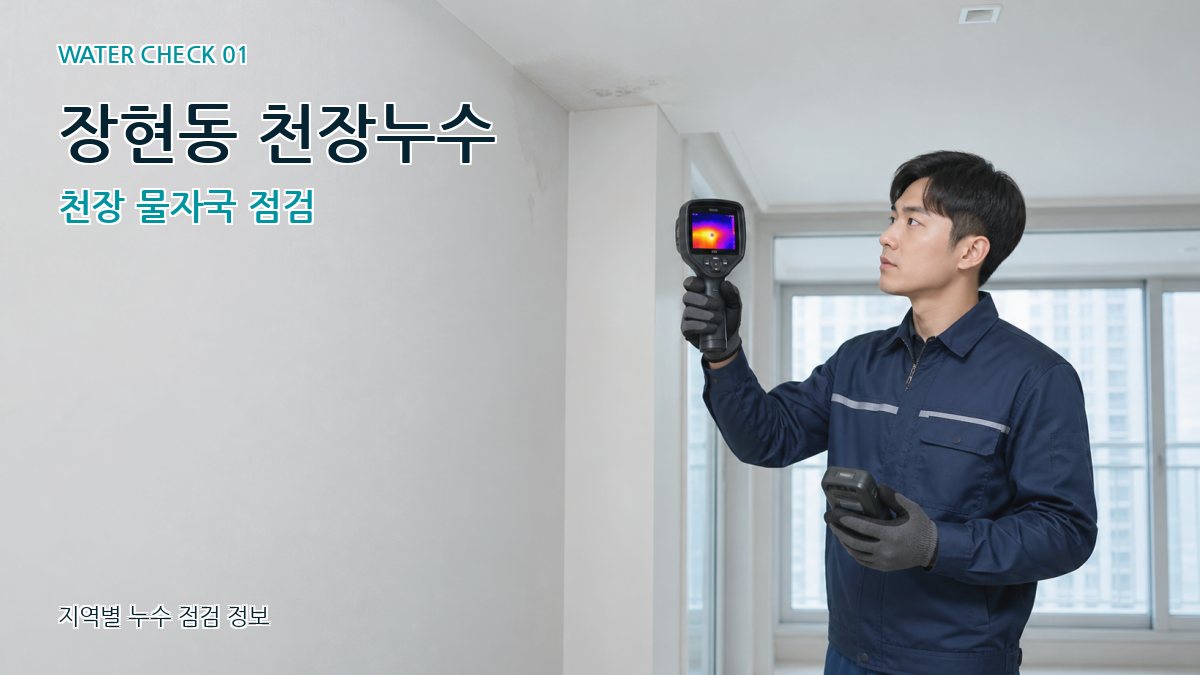장현동 천장누수 천장 물자국 점검