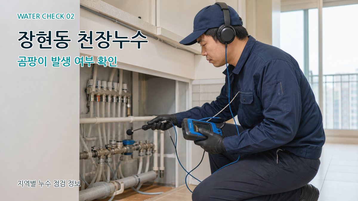장현동 천장누수 곰팡이 발생 여부 확인