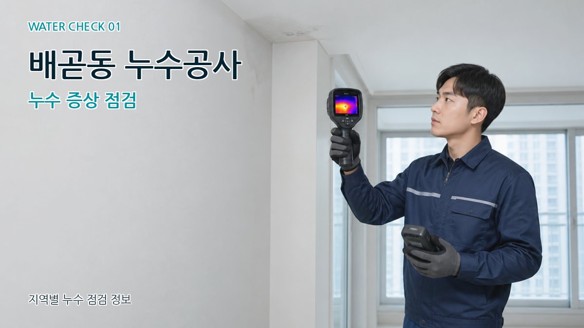 배곧동 아파트누수 누수탐지 이미지