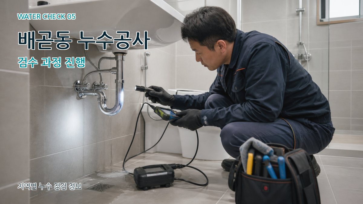 배곧동 누수공사 누수탐지 이미지
