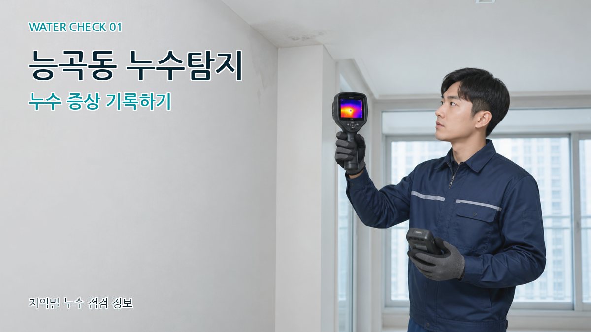 능곡동 아파트누수 누수탐지 이미지