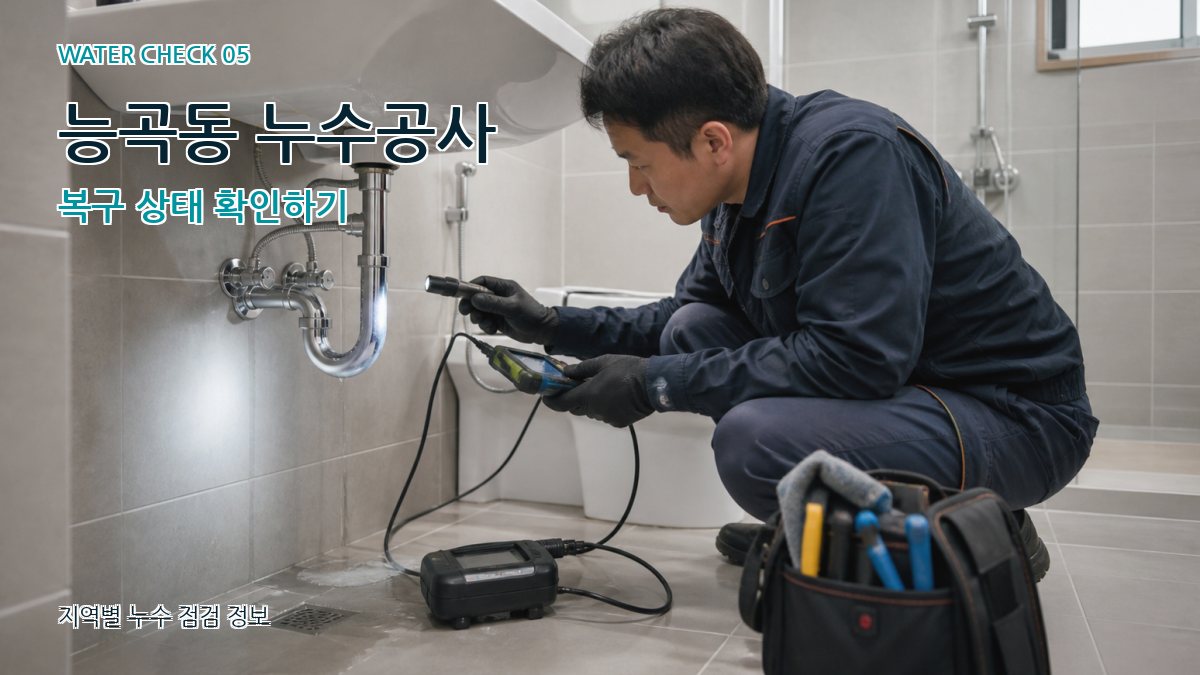 능곡동 누수공사 누수탐지 이미지
