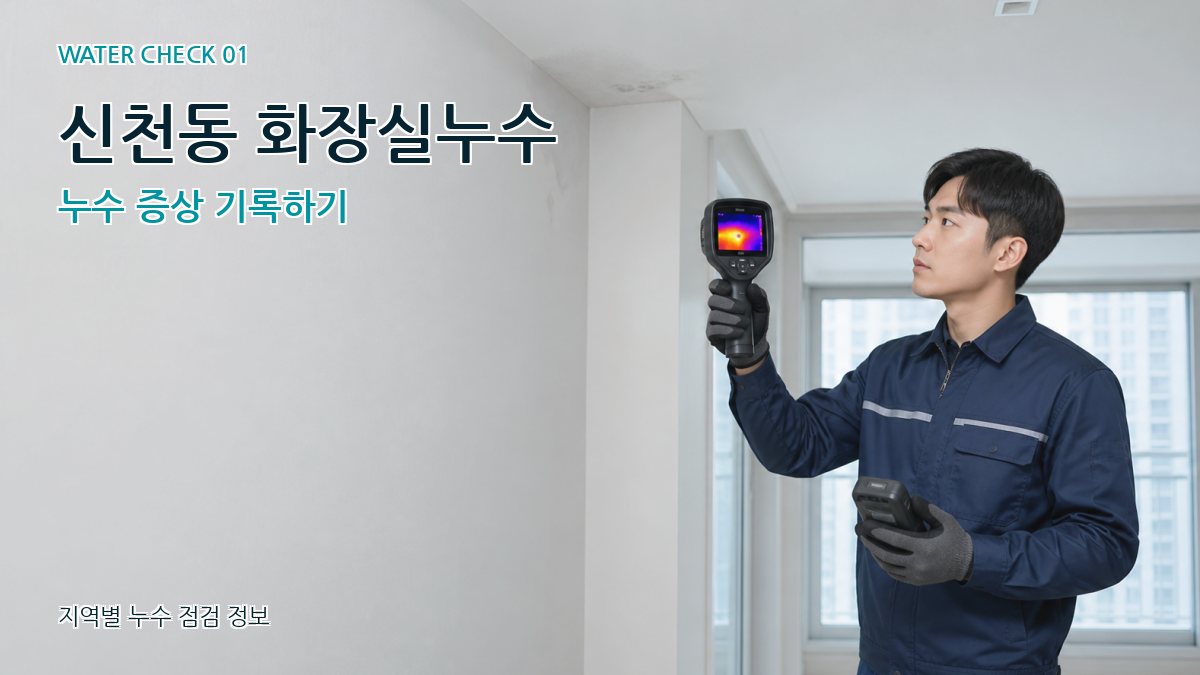 신천동 아파트누수 누수탐지 이미지