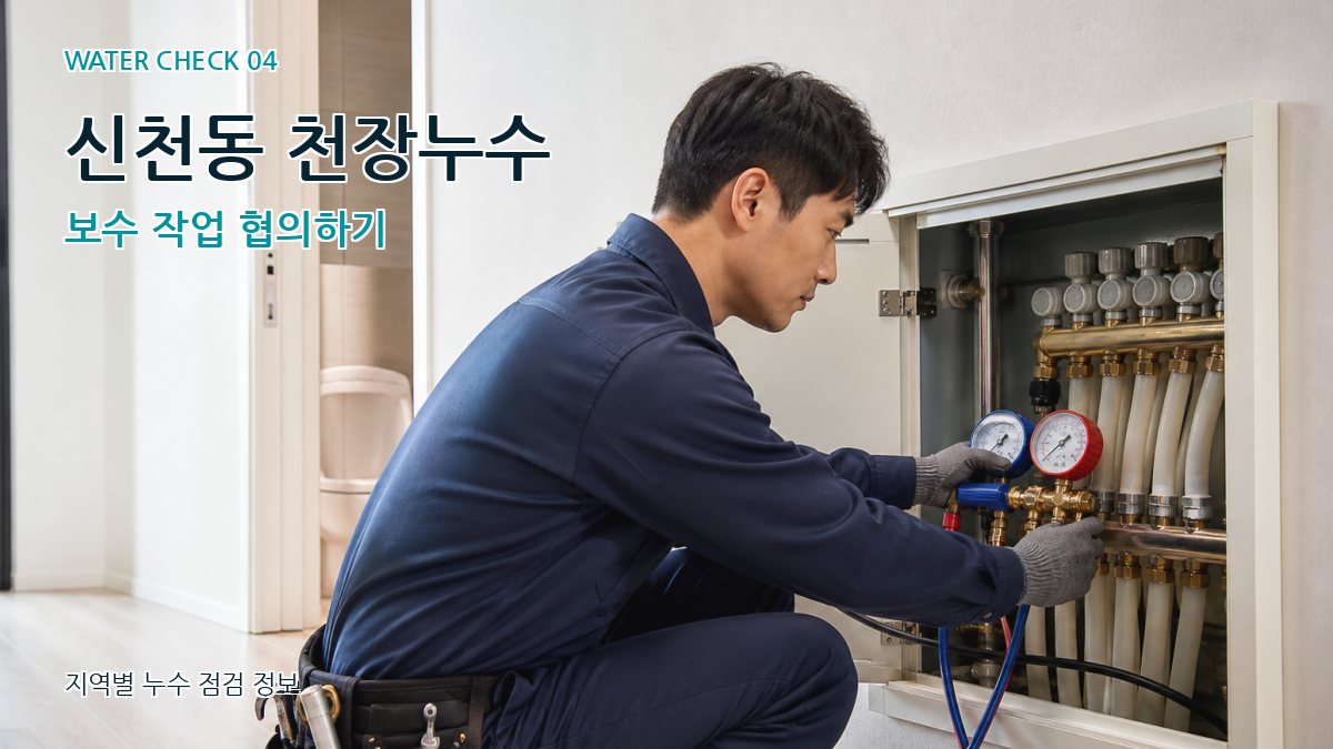 신천동 천장누수 보수 작업 협의하기