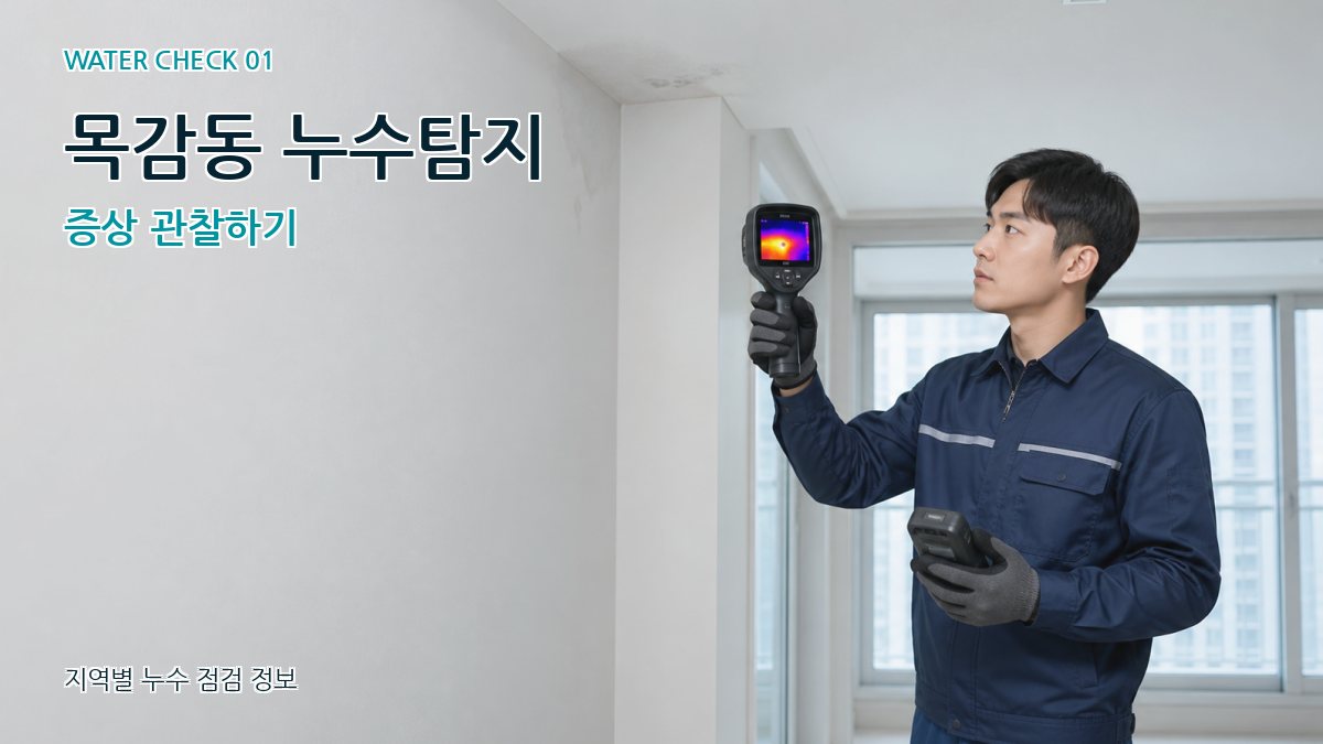 목감동 아파트누수 누수탐지 이미지