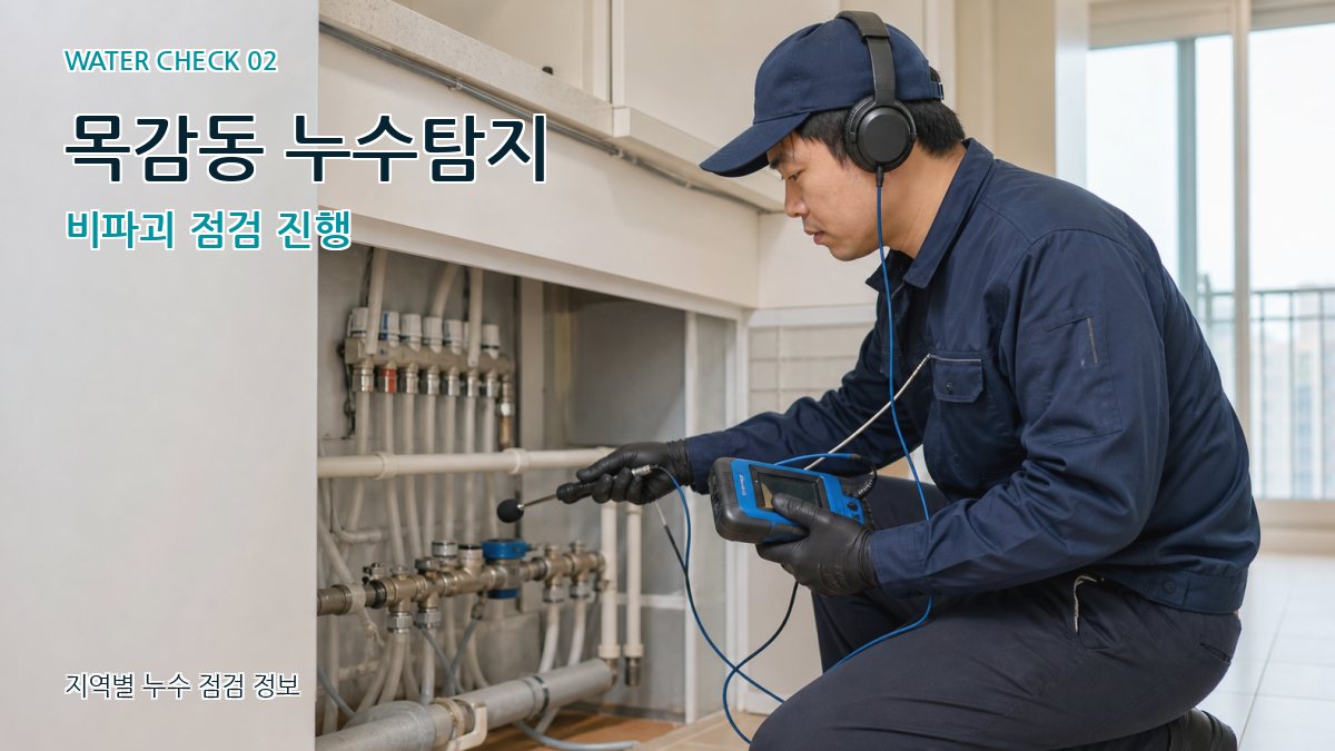 목감동 화장실누수 누수탐지 이미지