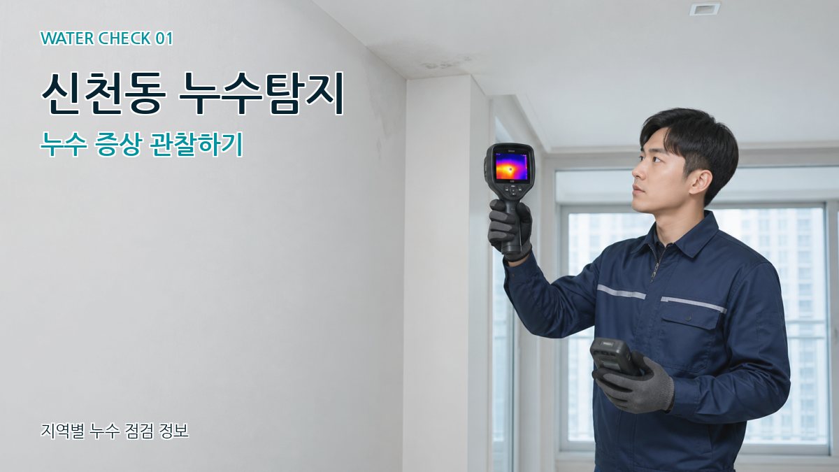 신천동 누수탐지 누수 증상 관찰하기