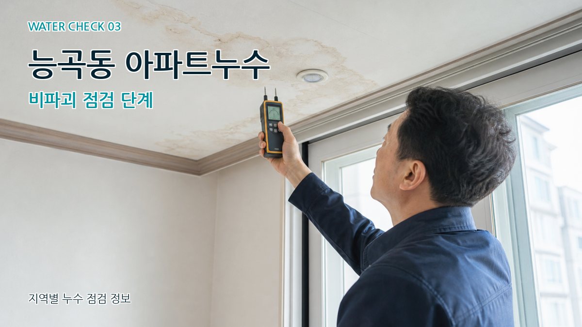 능곡동 천장누수 누수탐지 이미지