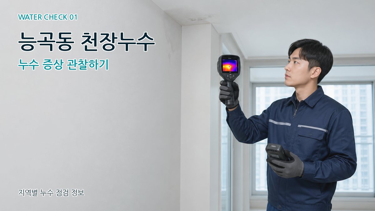 능곡동 아파트누수 누수탐지 이미지