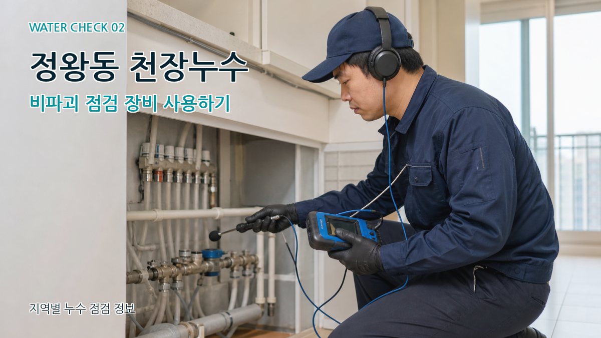 정왕동 천장누수 비파괴 점검 장비 사용하기