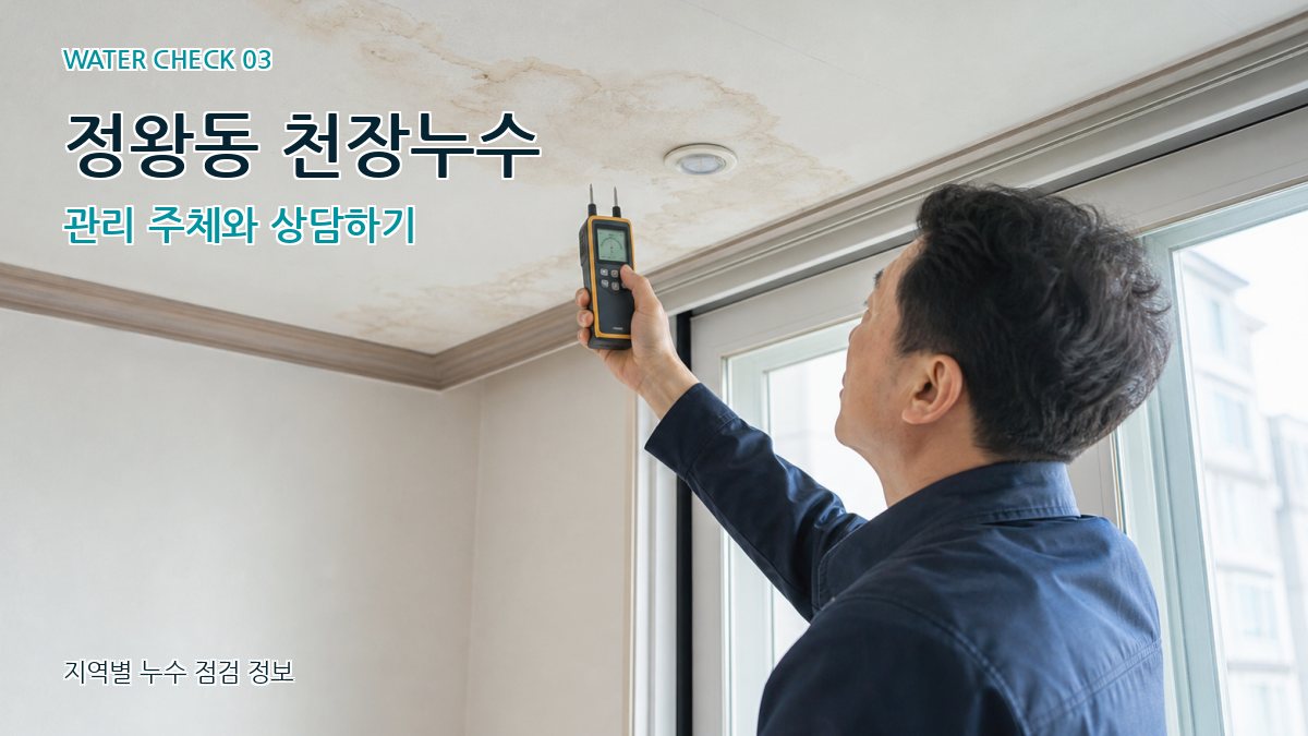 정왕동 천장누수 관리 주체와 상담하기