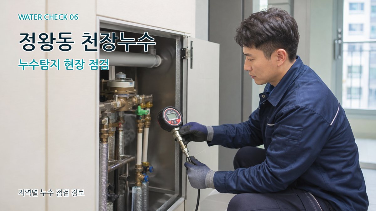 정왕동 천장누수 누수탐지 현장 점검
