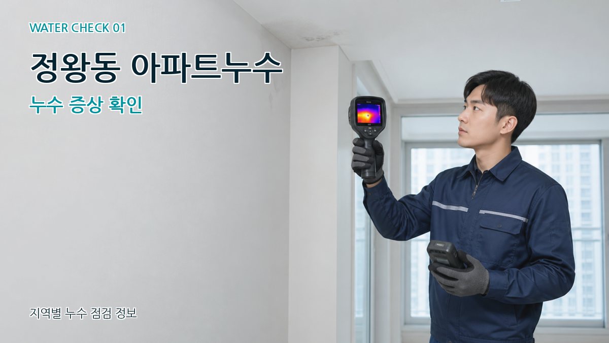 정왕동 아파트누수 누수탐지 이미지