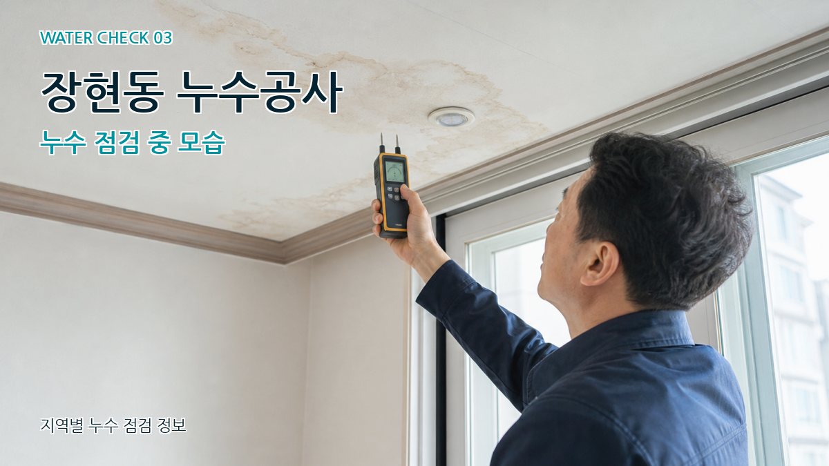 장현동 천장누수 누수탐지 이미지