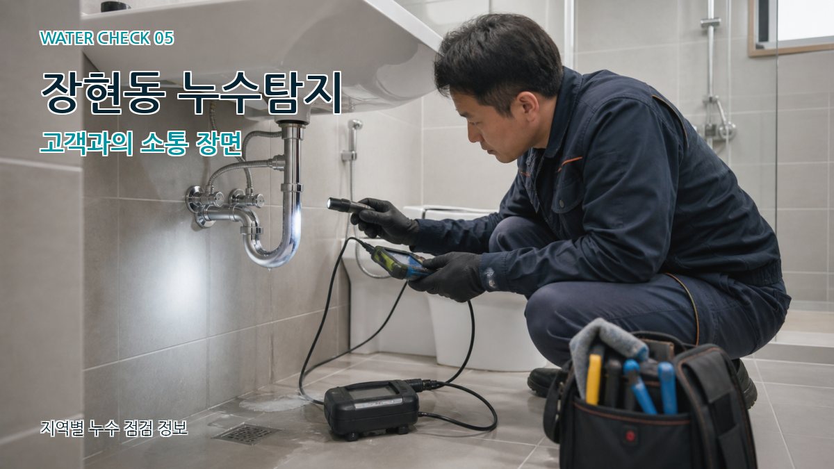 장현동 누수공사 누수탐지 이미지
