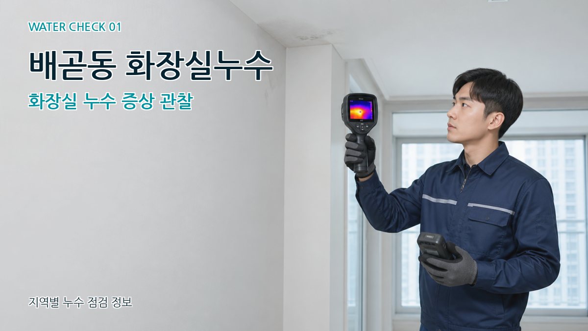 배곧동 아파트누수 누수탐지 이미지