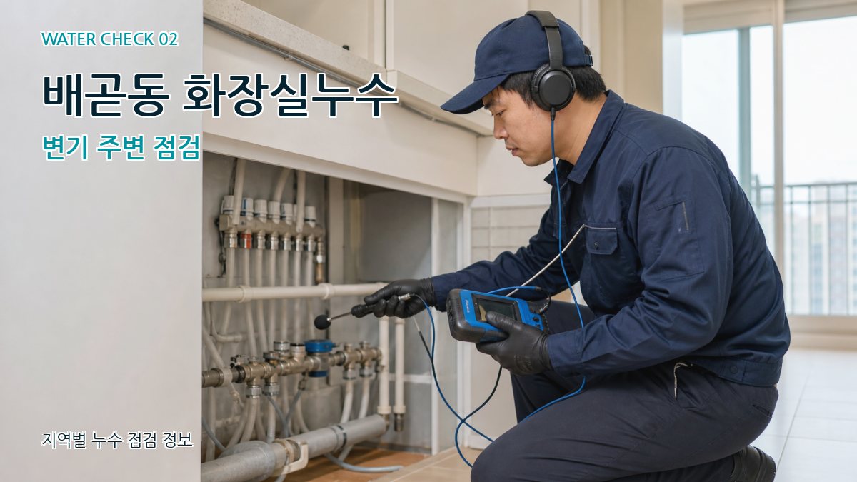 배곧동 화장실누수 누수탐지 이미지