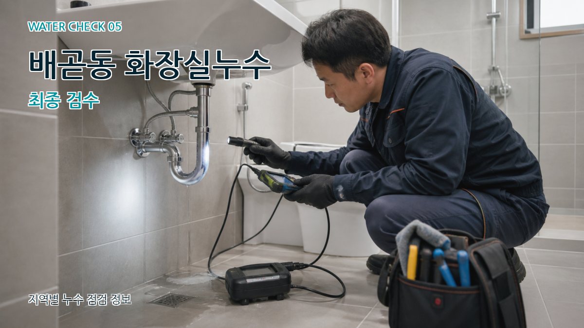 배곧동 누수공사 누수탐지 이미지