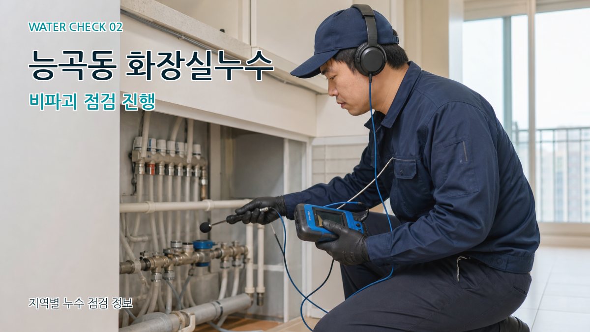능곡동 화장실누수 누수탐지 이미지
