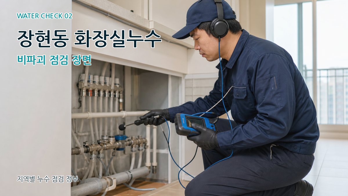 장현동 화장실누수 누수탐지 이미지