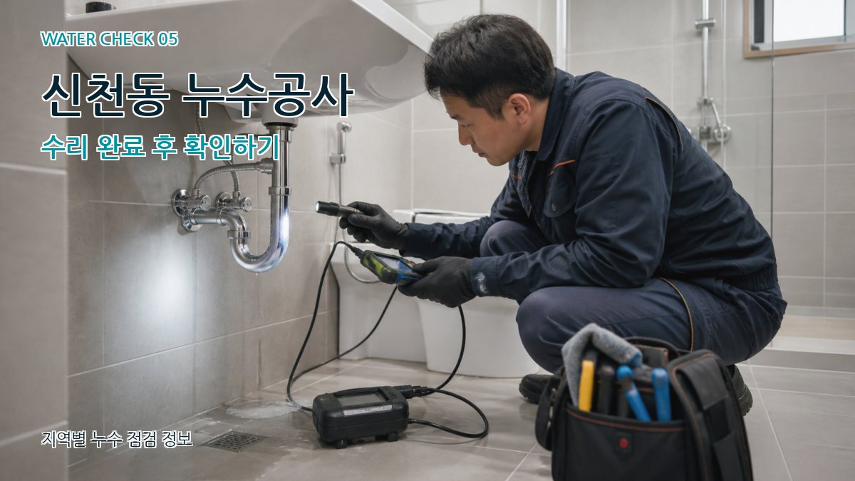 신천동 누수공사 누수탐지 이미지