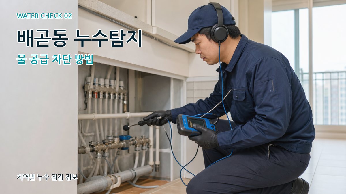 배곧동 화장실누수 누수탐지 이미지